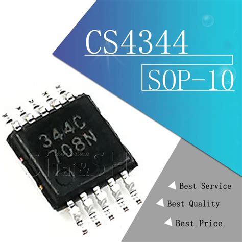 10pcs/lot MSOP 10 CS4344 CZZR 344C CS4344| | - AliExpress