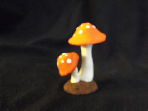 Small Polka Dot Mushrooms For The Fairy Garden Etsy