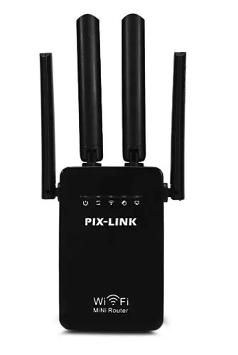Ретранслятор-роутер WiFi PIX-LINK Repeator LV WR09 с 4 антеннами 300Мб ...