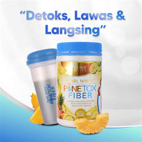 Jamu Jelita Pearl White Pinetox Fiber Detoks Lawas Langsing