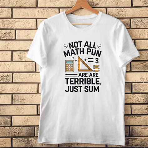 Funny Math Pun Text With School Supplies T Shirt Design Masterbundles