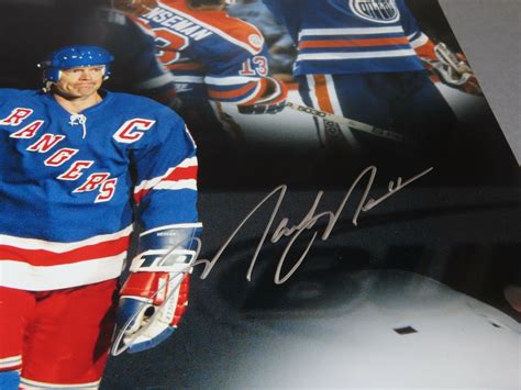 Mark Messier Signed New York Rangers 11x14 Photo Autographed Steiner