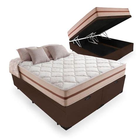 Cama Box Ba Queen Colch O De Molas Ensacadas Anjos Classic Cm