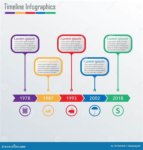 Modelo Infográfico De Linha De Tempo Elementos De Design Infográfico