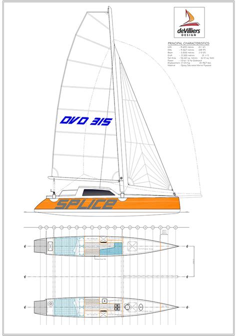 31 foot 315 Ply/Epoxy Sailing Catamaran - Design #58 - De Villiers ...