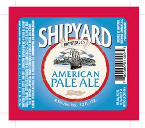 Shipyard Brewing Co American Pale Ale Bottle Can Beer Syndicate