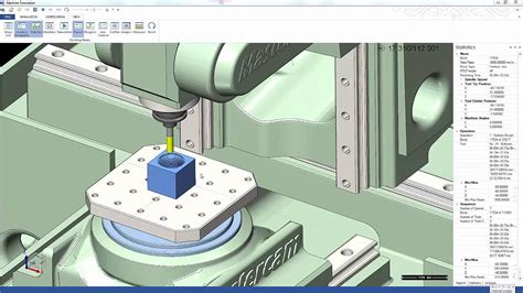 Mastercam 2017 Machine Simulation 5 Axis Youtube