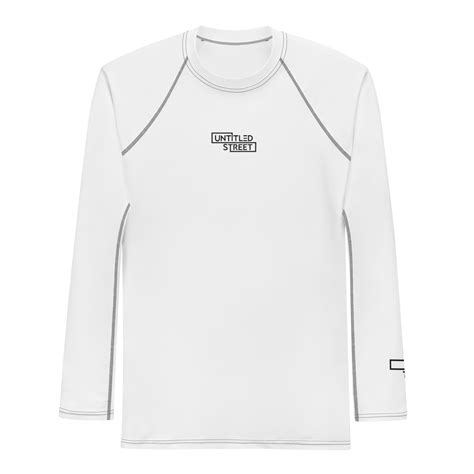 White Men’s Rash Guard Untitled Street