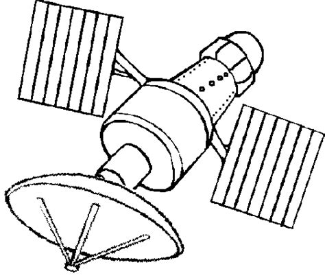 Free Satellite Clipart Black And White, Download Free Satellite Clipart ...