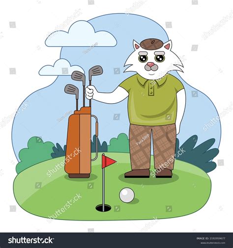 137 Golf Cartoon Characters Cat Images Stock Photos And Vectors