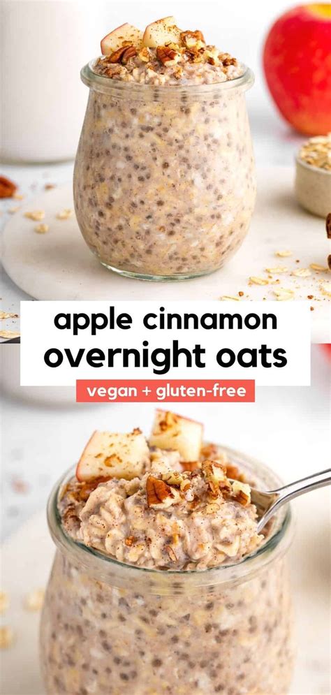 Apple Cinnamon Overnight Oats Recipe In 2023 Overnight Oats Recipe