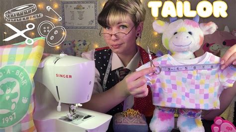 Asmr🧵 Tailor Makes Custom Clothes For Your Plushie 🧸 Relaxing Layered