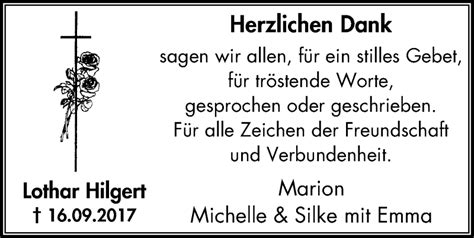 Traueranzeigen Von Lothar Hilgert Trauer In NRW De