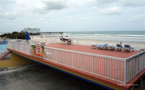 Eating Gator at the Ocean Deck in Daytona Beach - Sunny in London