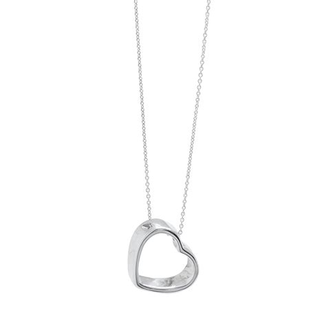 Tiffany & Co. Open Heart Pendant Necklace– Oliver Jewellery