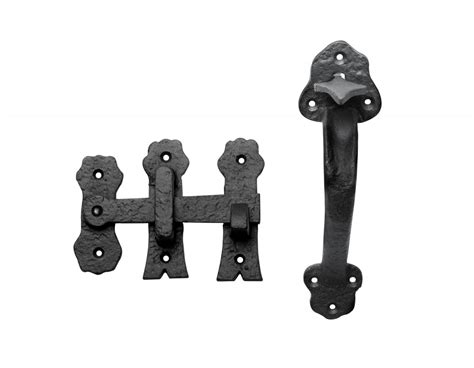 Wrought Iron Colonial Style Gate Or Door Latch Set 7 14 Inch H