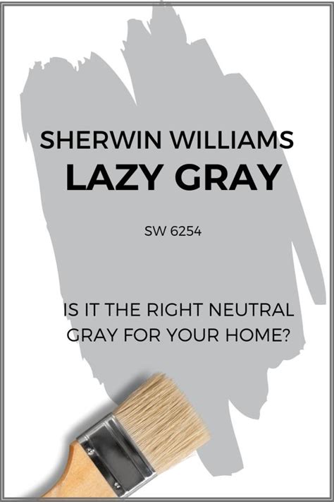 Sherwin Williams Lazy Gray Paint Color Review (SW 6254)