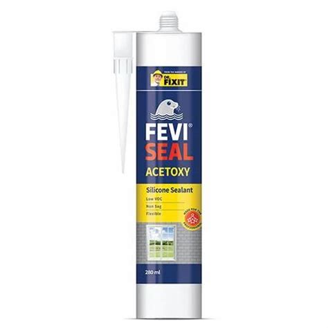 White Dr Fixit Fevi Seal Acetoxy Silicone Sealant At Rs In Madurai