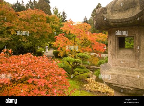 USA, Washington State, Seattle. Japanese Garden, Washington Park ...