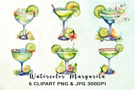 Watercolor Margarita Clipart Graphic By Venime · Creative Fabrica