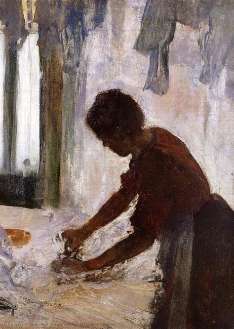 Artwork Replica Woman Ironing Also Known As Silhouette 1873 By Edgar