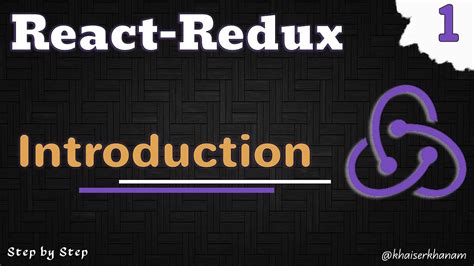 React Redux Tutorial Introduction 01 YouTube