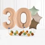 Inflated Satin Nude Birthday Balloon Numbers Partyrama