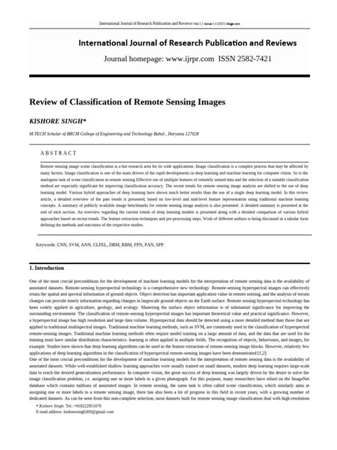 Ijrpr Paper Templatev1 | PDF | Support Vector Machine | Machine Learning 