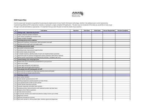 Ehr Training Plan Template