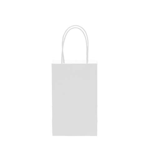 White Colored Small DIY Kraft Paper Bags, 12 Pcs, 8 X 5 X 3.5 Gift Bags ...