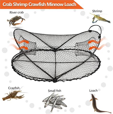 Blue Crab Trap Crayfish Bait Fishing Net Crab Pot Suitable for Lake and