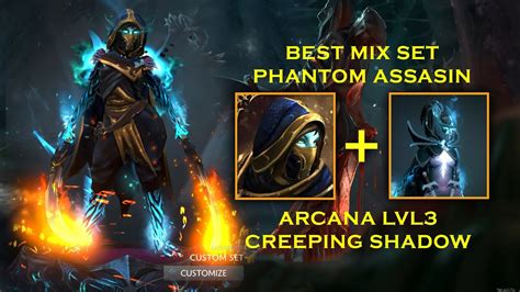 Phantom Assassin Best Mix Set Arcana With Creeping Shadow Dota 2 YouTube