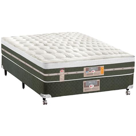 Cama Box Super King Castor Silver Star Air Molas Ensacadas