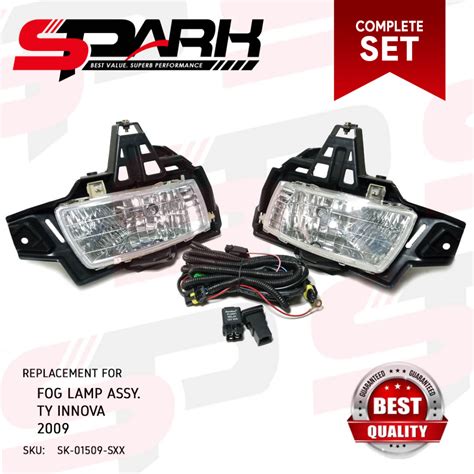 Fog Lamp Foglight Fog Light Toyota Innova Complete Set