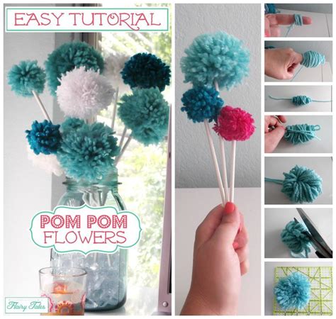 Post Pin Pom Pom Flowers With Images Pom Pom Flowers How To Make A Pom Pom Making A Bouquet