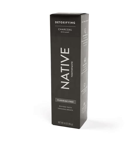 Native Fluoride Free Detoxifying Toothpaste | Charcoal