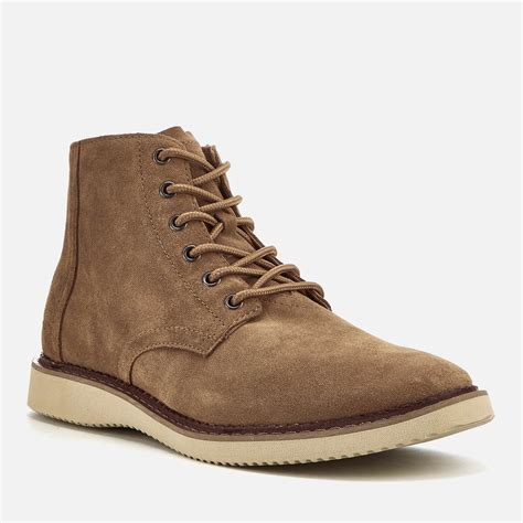 Toms Porter Suede Lace Up Boots In Brown For Men Lyst