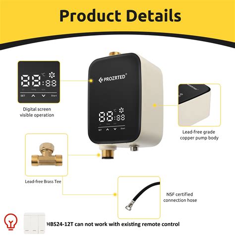 Mua Digital Smart Instant Hot Water Recirculating Pump Kit With Built In Thermostat Timer