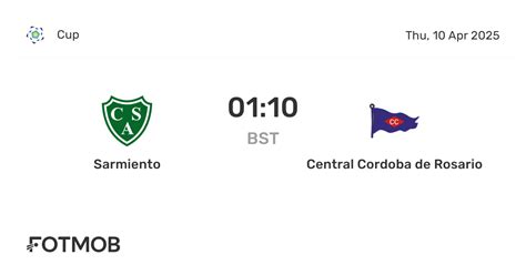 Estatísticas De Sarmiento X Club Atlético Central Córdoba Rosário