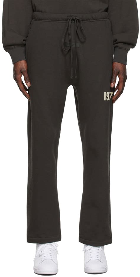 Fear Of God Essentials Black Relaxed 1977 Lounge Pants Ssense