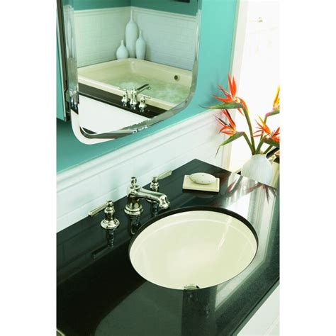 Kohler Bancroft Biscuit Undermount Oval Bathroom Sink 19 375 In X 16 8125 In At