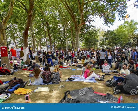 Taksim Gezi Park Protests And Events Editorial Stock Image Image Of