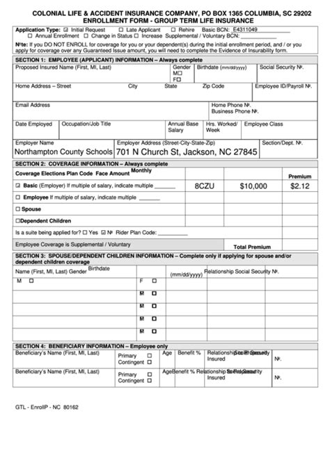 Insurance Card Or Enrollment Form Enrollment Form