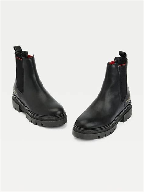 Tommy Hilfiger Monochromatic Chelsea Boot Fw Fw Black Releaz