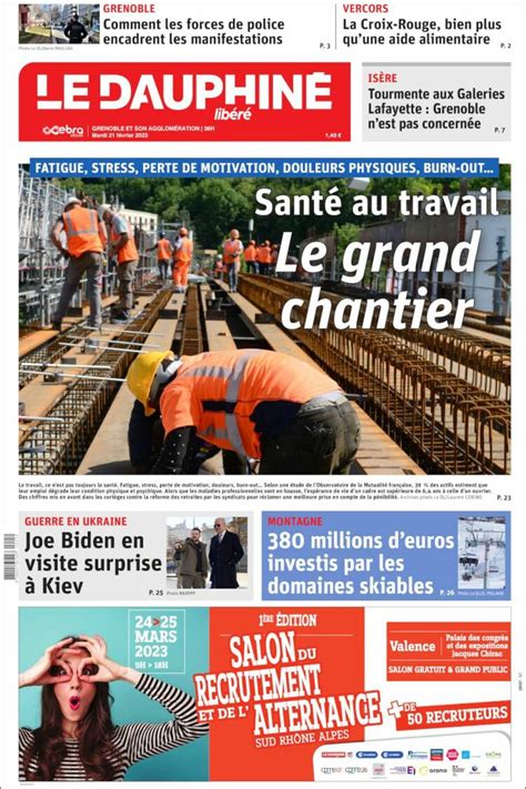 Journal Le Dauphin Lib R France Les Unes Des Journaux De France