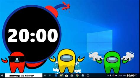 20 Minutes Timer With AMONG US 🚀 20 Minute Timer Bomb With Music - YouTube