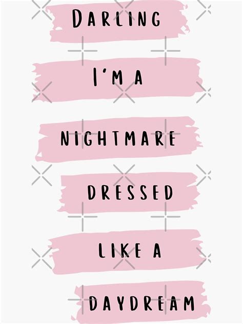 "Darling Im a nightmare dressed like a daydream Taylor Swift 1989 Album Blank Space Lyrics ...