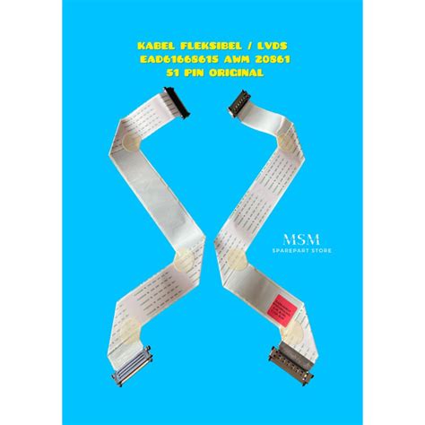 Jual KABEL FLEKSIBEL / LVDS EAD61668615 AWM 20861 51 PIN ORIGINAL ...