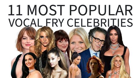 11 Most Popular Vocal Fry Celebrities