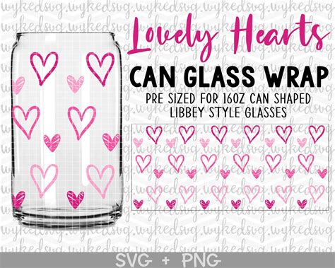 Valentine Libbey Cup Svg Heart Glass Svg Libbey Glass Can Etsy Canada